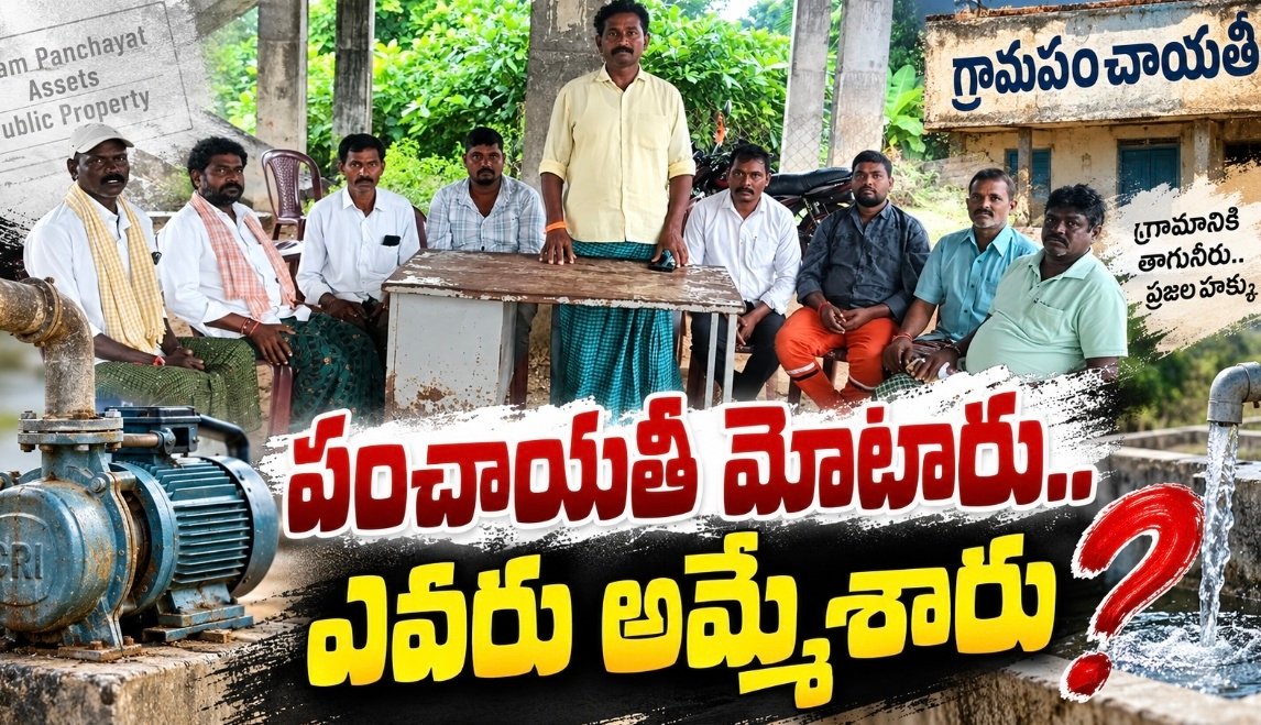 పంచాయతీ మోటారు.. ఎవరు అమ్మేశారు?