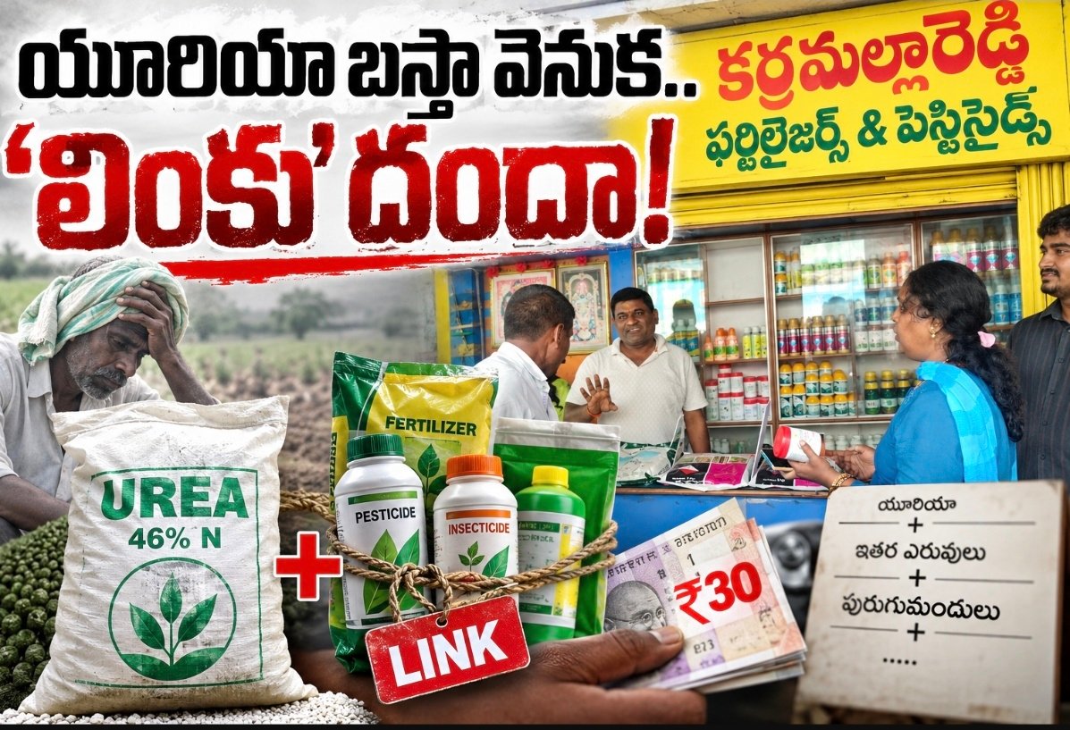 యూరియా బస్తా వెనుక.. ‘లింకు’ దందా!